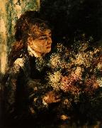 Pierre Renoir Woman with Lilacs oil painting picture wholesale
